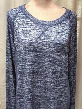 Gap Blue Maternity Nursing Sweatshirt Zipper Front Long Sleeve Size Large